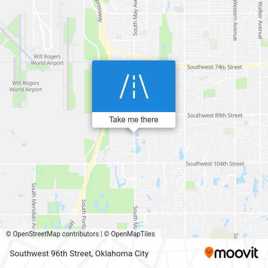 Southwest 96th Street map