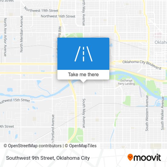 Southwest 9th Street map