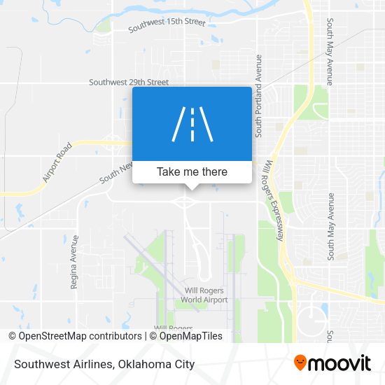 Southwest Airlines map