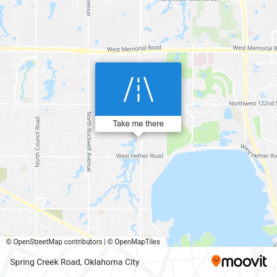 Spring Creek Road map