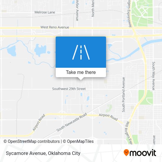 Sycamore Avenue map