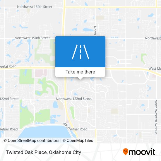 Twisted Oak Place map