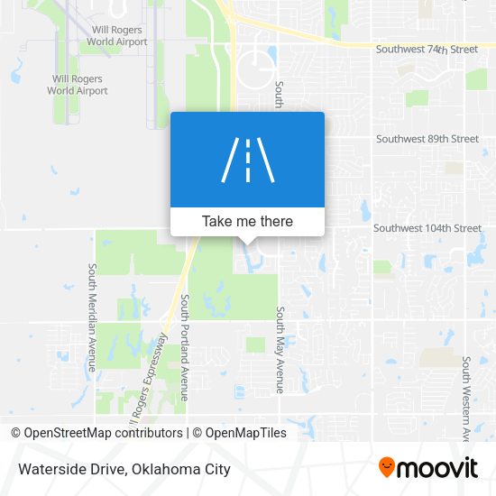 Mapa de Waterside Drive