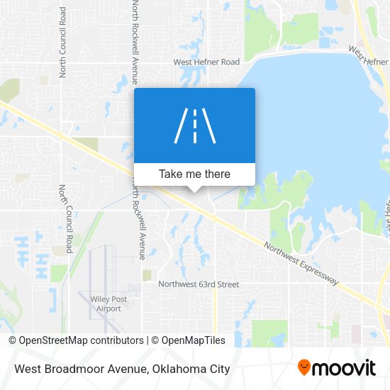 West Broadmoor Avenue map