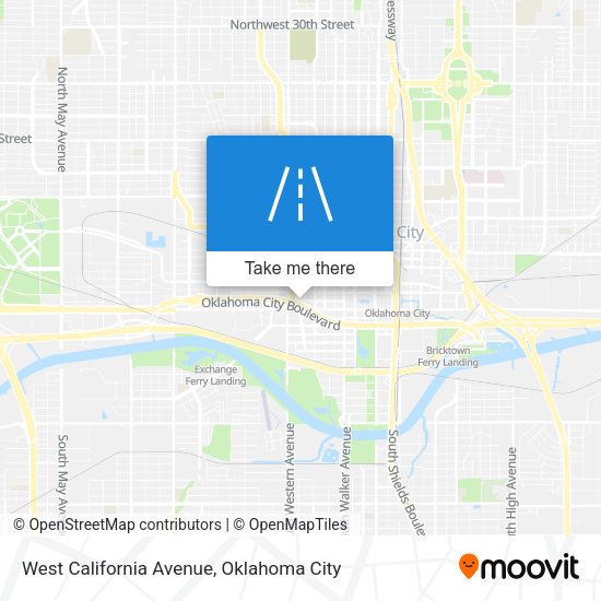 Mapa de West California Avenue