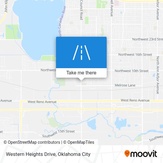 Mapa de Western Heights Drive