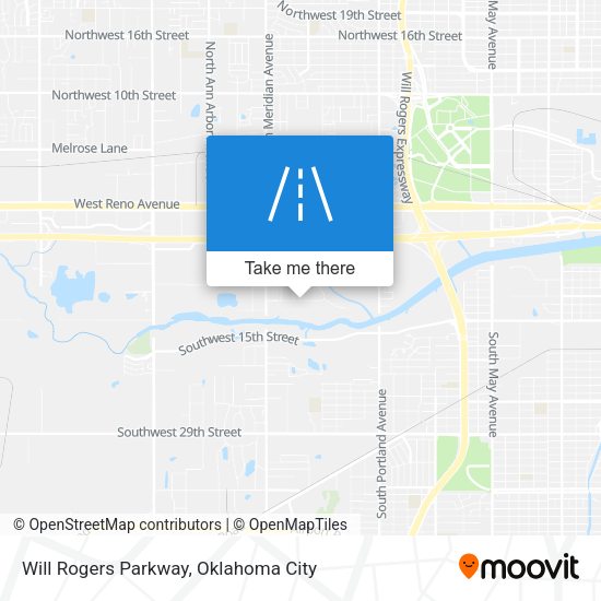 Will Rogers Parkway map