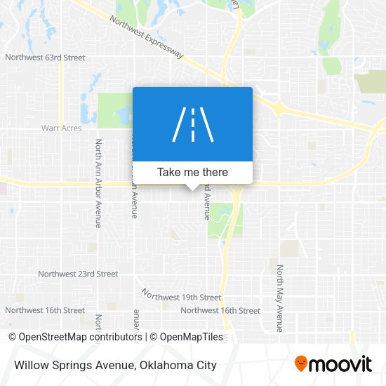 Willow Springs Avenue map