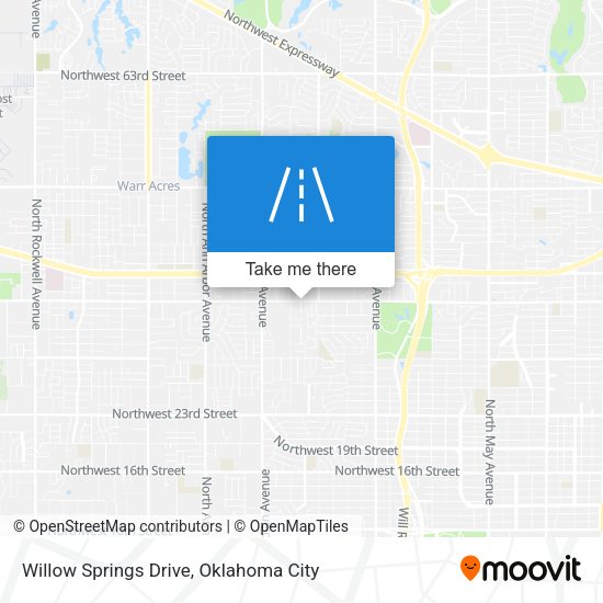 Mapa de Willow Springs Drive