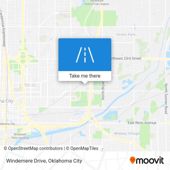 Windemere Drive map