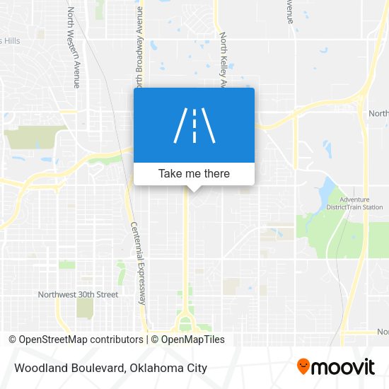 Mapa de Woodland Boulevard