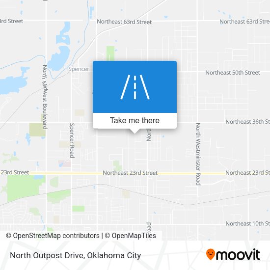 North Outpost Drive map