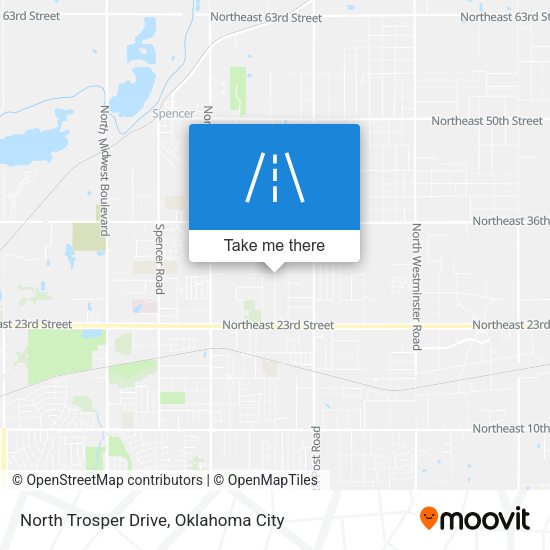 North Trosper Drive map