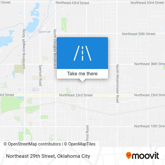 Northeast 29th Street map