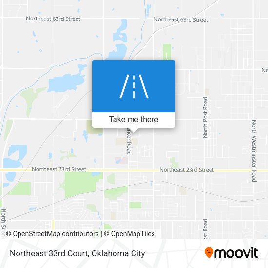 Northeast 33rd Court map