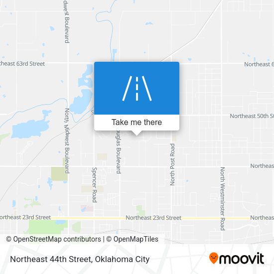Northeast 44th Street map
