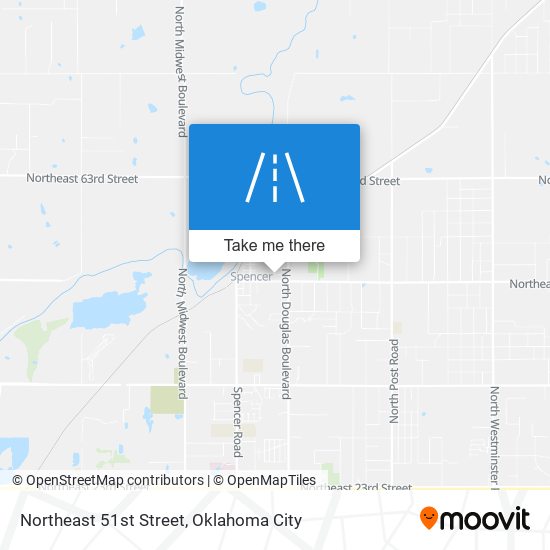 Northeast 51st Street map