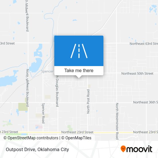 Outpost Drive map