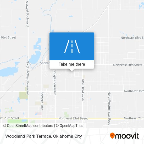 Woodland Park Terrace map