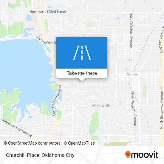 Mapa de Churchill Place