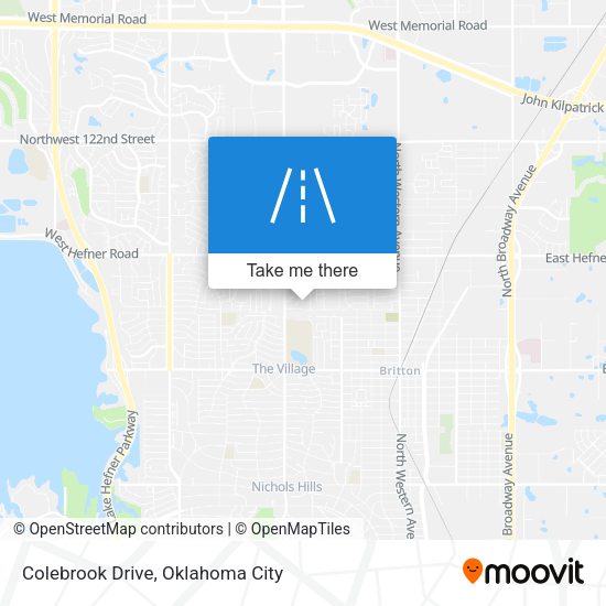 Colebrook Drive map