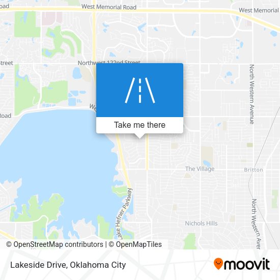 Mapa de Lakeside Drive