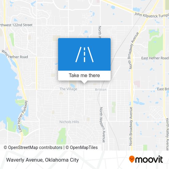 Waverly Avenue map
