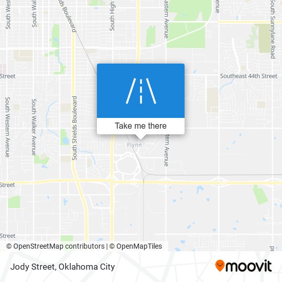 Jody Street map