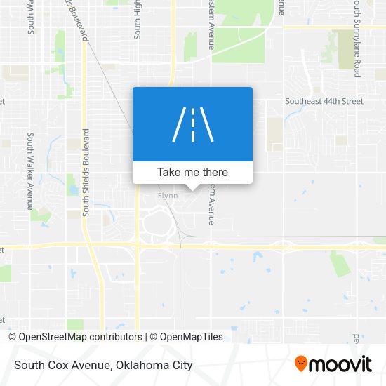 South Cox Avenue map