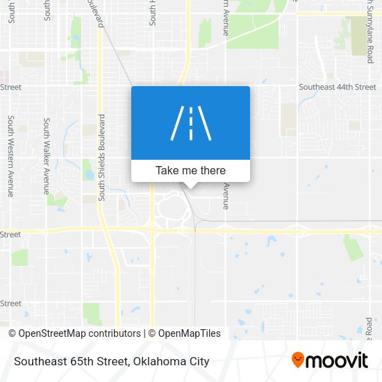 Southeast 65th Street map