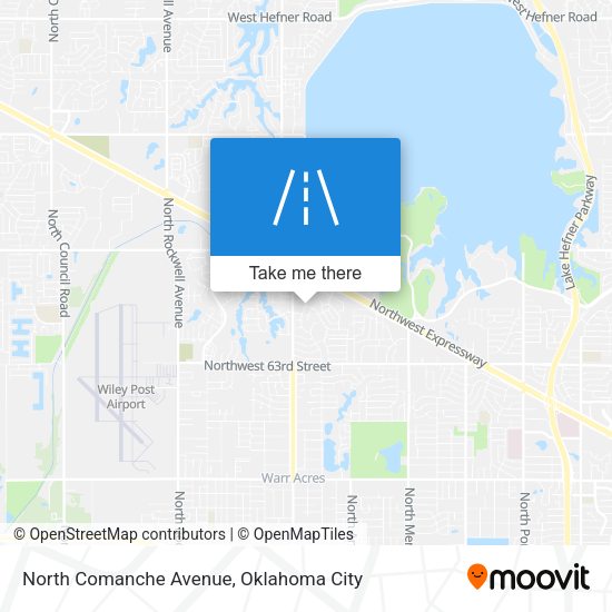 Mapa de North Comanche Avenue