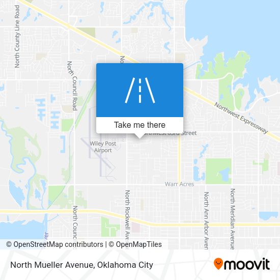 North Mueller Avenue map