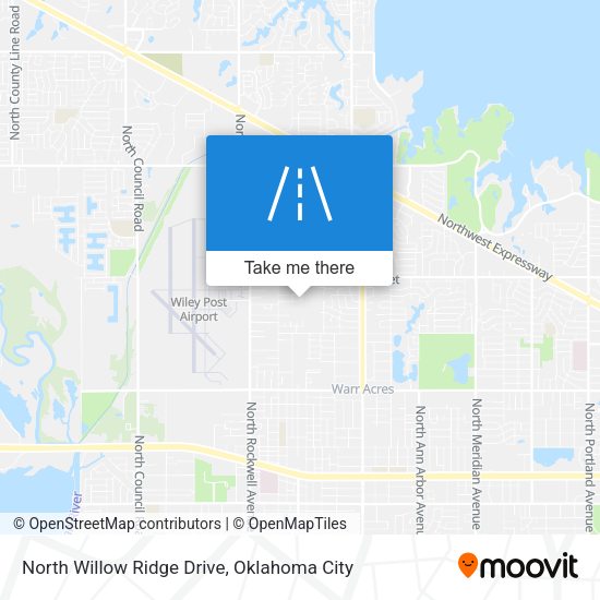 North Willow Ridge Drive map