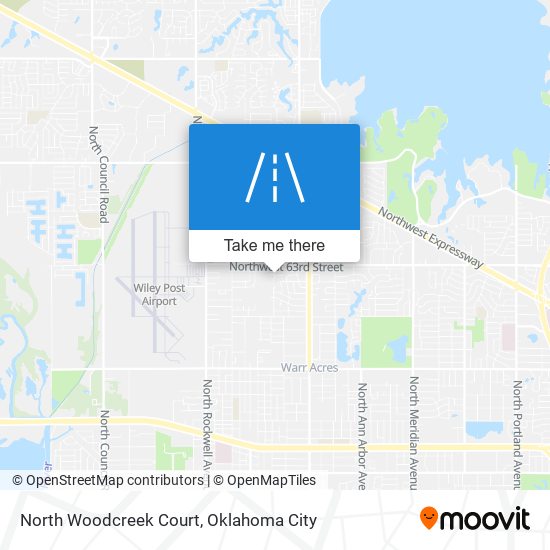 Mapa de North Woodcreek Court