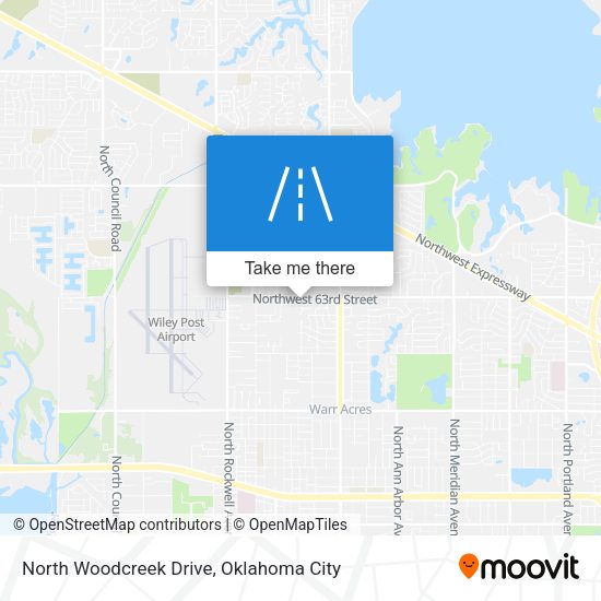 North Woodcreek Drive map