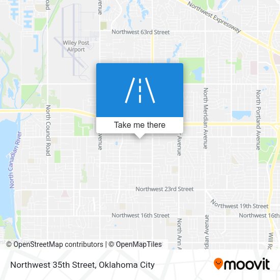 Northwest 35th Street map