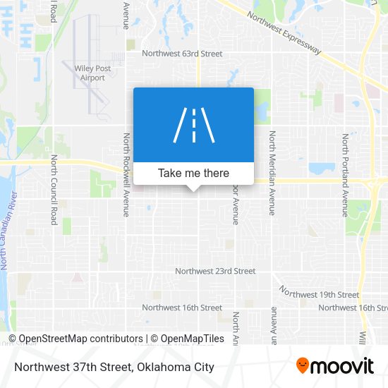 Northwest 37th Street map