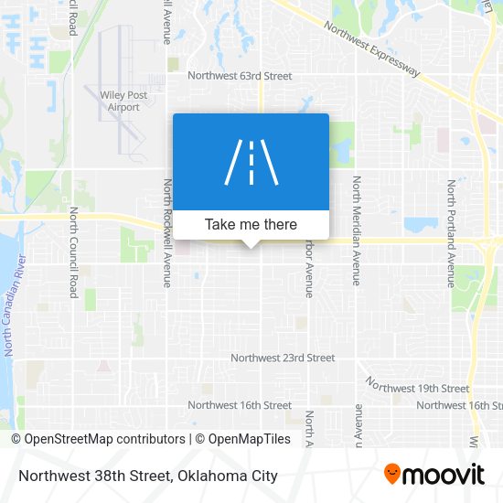 Mapa de Northwest 38th Street