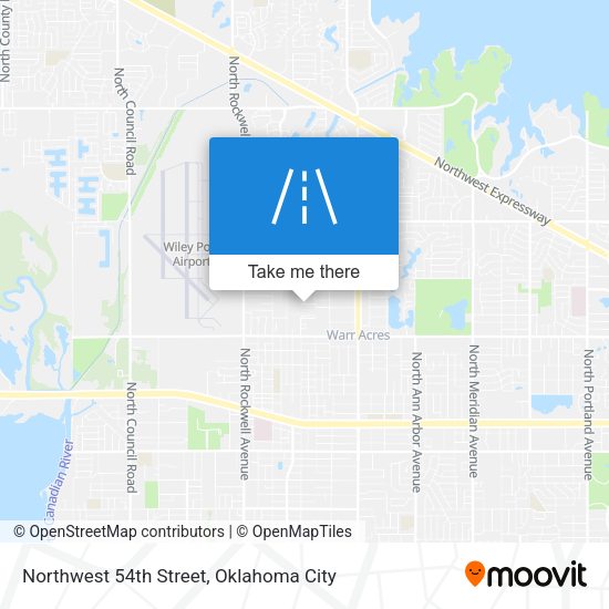 Northwest 54th Street map