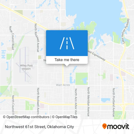 Northwest 61st Street map