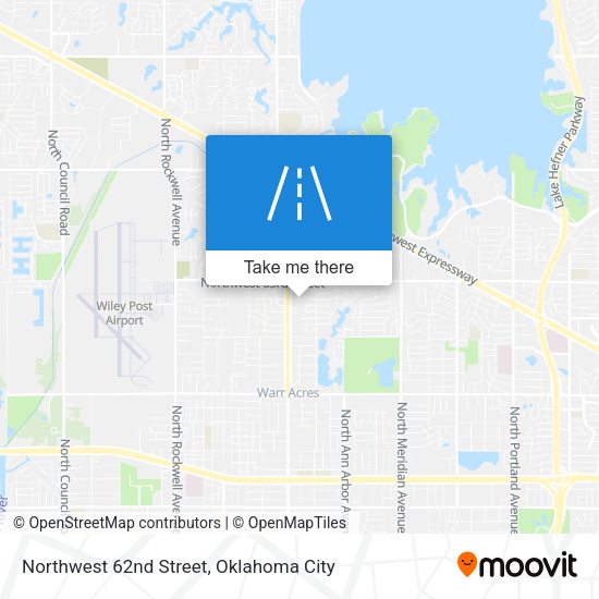 Northwest 62nd Street map