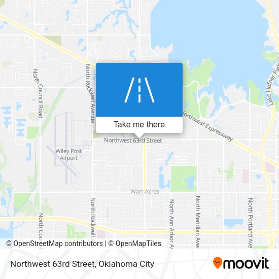 Northwest 63rd Street map