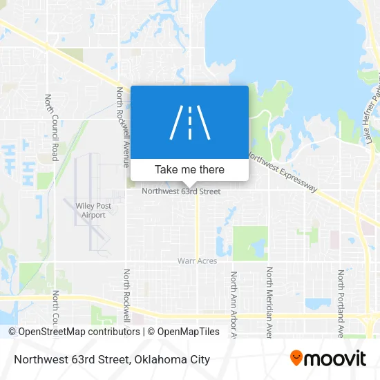 Northwest 63rd Street map