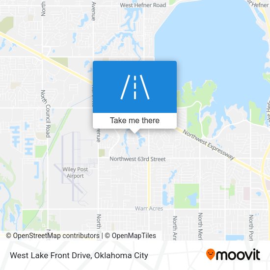 West Lake Front Drive map