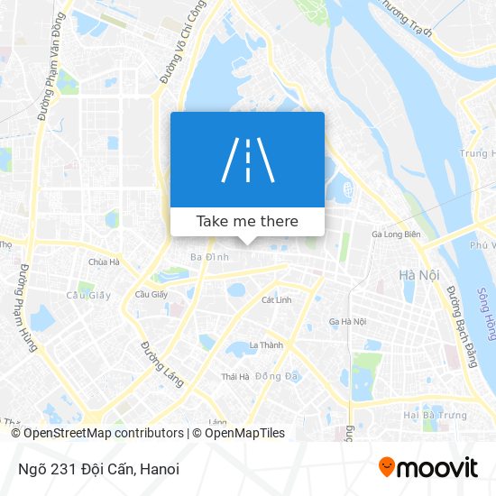 Ngõ 231 Đội Cấn map