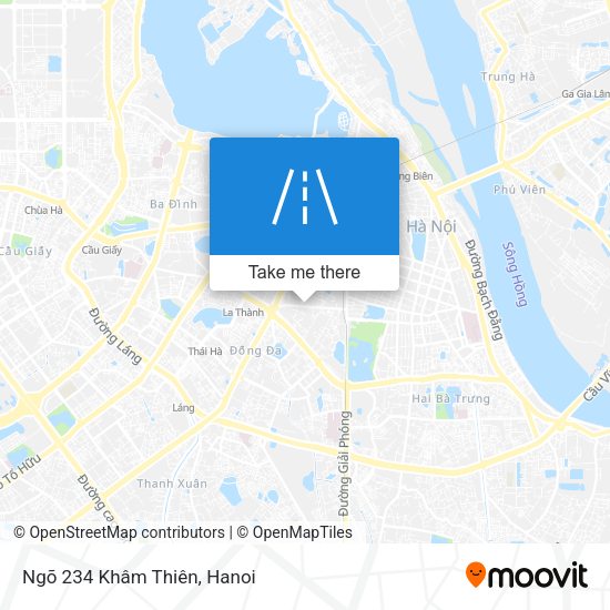 Ngõ 234 Khâm Thiên map