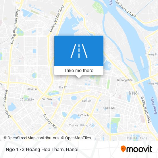 Ngõ 173 Hoàng Hoa Thám map