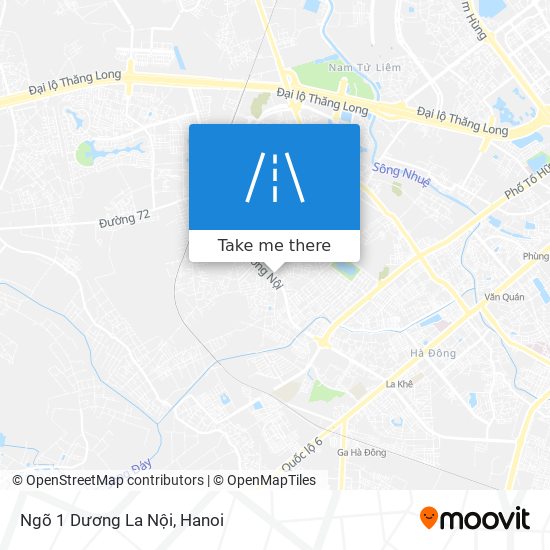 Ngõ 1 Dương La Nội map