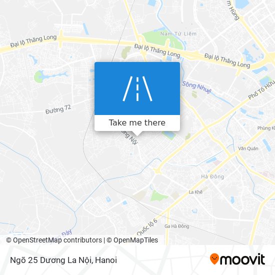 Ngõ 25 Dương La Nội map