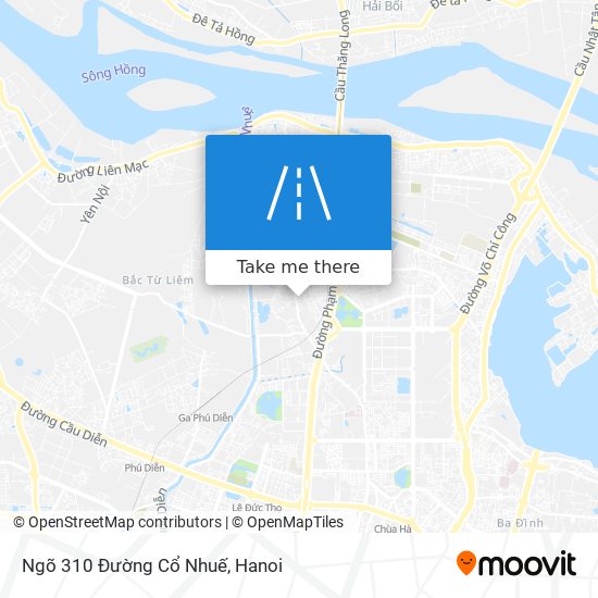 Ngõ 310 Đường Cổ Nhuế map